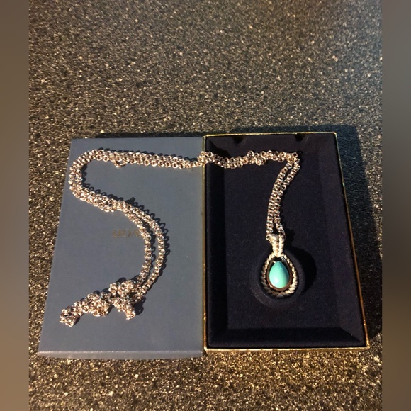 Avon Jewelry - Turquoise Tear Drop Necklace Vintage Avon